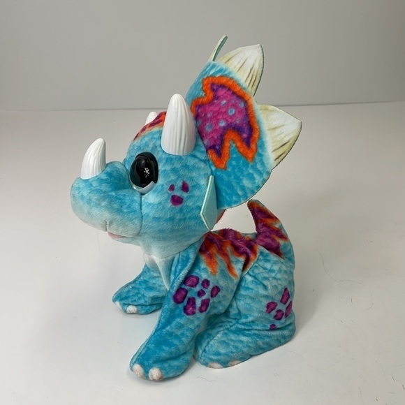 FUR REAL TRICERATOPS PLUSH ANIMATED TOY - Picture 3 of 8